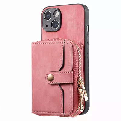 For OPPO A78 A16 A17 A5 Reno8 Strap Leather Purse Wallet Card Zipper Case Cover • $23.99