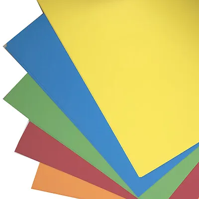 Bright A2 Large Sheets Coloured Card 50 Sheets 230 Micron 180gsm 5 Colours  • £19.99