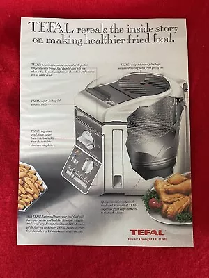 Vintage 1993 TEFAL Electric Fryer Print Ad Advertisement T-Fal • $6.40