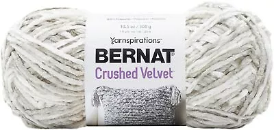 Bernat Crushed Velvet Knitting Yarn-White • $14.99