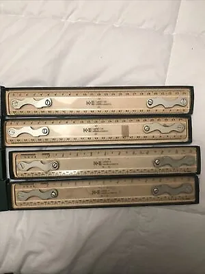 Lot Of 4 Keuffel & Esser Paragon Draft Scales (1375T-16) (1375T-1) 12 Inch • $250