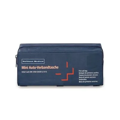 Holthaus Medical Aid Kit Mini For Car 22x8 5x8cm IN Blue • £11.16