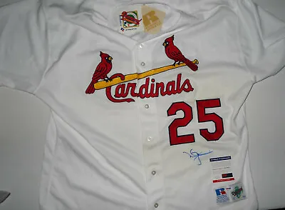 Signed Cardinals Mark Mcgwire Autographed Pro Sewn Jersey Certified Psa Aa70211 • $450