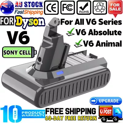 Sony Cell For Dyson V6 Battery V6 Animal Absolute SV03 SV04 SV06 SV09 DC61 DC62 • $25.49