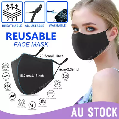 NEW Face Mask Mouth Masks Protective Reusable Unisex Four Layer Cotton Washable • $4.35