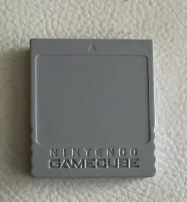 Official Nintendo Gamecube Memory Card 59 Blocks DOL-008 Gray - Read Description • $13.99