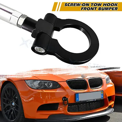 JDM Sport Black Track Racing Aluminum Tow Hook For BMW 325i 328i 330i 335i E90 • $22.97