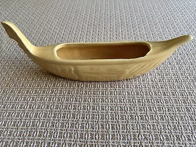 Vintage Gondola Boat Yellow Planter Pottery - Approx. 11” Long See Photos USA • $11