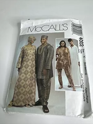 McCall's 4002 Ethnic African Caftan Tunic Shirt Hat Pattern  Size S - L Uncut • $9.99