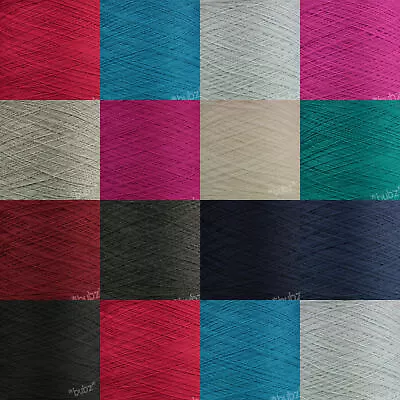 £14.95 • Buy GORGEOUS SOFT CASHMERE MERINO WOOL 250g CONE 5 BALLS MACHINE KNITTING YARN PURE 