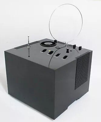1969 Iconic Brionvega St201 Black Cube Vintage Television Works Space Age Moma • $435