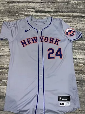 2023 Prototype Nike Authentic New York Mets Gray  MLB Baseball Jersey Alt 44 • $395