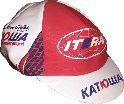 Retro Katusha Itera Pro Cycling Team Cap Fast Shipping • $11.90