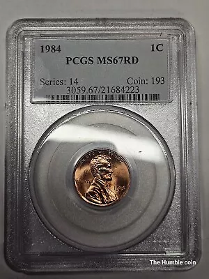 1984 Lincoln Cent Ultra PQ (PCGS MS67RD) 30LD • $41