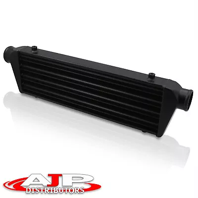 Universal Black Aluminum FMIC Turbo Front Mount Intercooler 28 X7 X2.5  TUBE FIN • $69.99