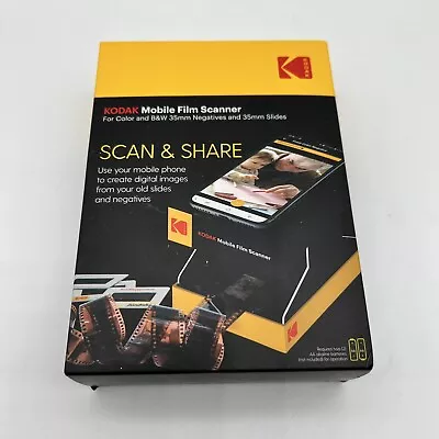 NIB Kodak Mobile Film Scanner Scan 35mm Negatives & Slides Smartphone • $25.55