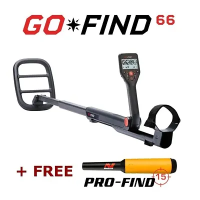 MINELAB GO FIND 66 Metal Detector + FREE PRO FIND 15 • £229