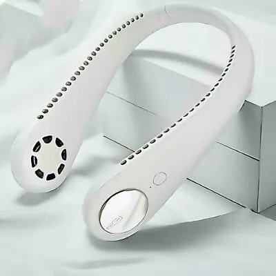 $22.99 • Buy 🔥USB Leafless Neck Fan Cooler Rechargeable Dual Effect Cooling Neckband Fan 🔥