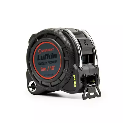 Lufkin 1-3/16 In. X 5 M/16 Ft. Shockforce Nite Eye G1 Dual-Sided Tape Measure • $23.28
