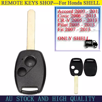 2B For HONDA Accord Civic CRV Pilot Fit 2007-2013 Remote Key Shell Fob/Covering • $8.99