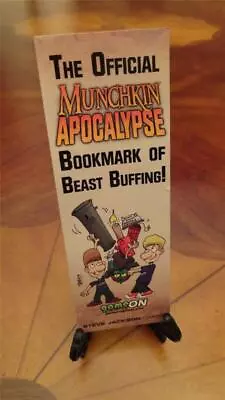 MUNCHKIN APOCALYPSE BOOKMARK BEAST BUFFING Expansion Promo STEVE JACKSON Gtm 162 • $39.99