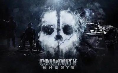 CALL OF DUTY GHOSTS IMG GAMING GAME WALL ART COVER 30x20 Inch Canvas FRAMED UK • £21.99