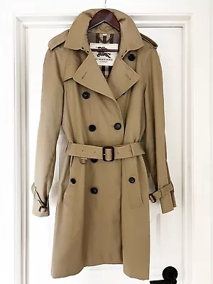 BURBERRY Heritage Men's Trench-coat BEIGE S/M -ORIGINAL W/SN / Made In Romania • $500