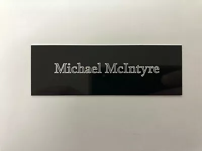 Michael McIntyre - UK Comedian - 105x35mm Engraved Plaque For Signed Memorabilia • £8.95