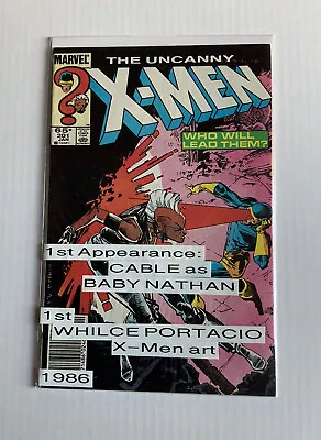 Uncanny X-Men #201 (Marvel 1986) 1st Nathan Summers (Baby Cable) • $18.70