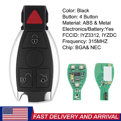 Replacement For 2006-2011 Mercedes-Benz Keyless Entry Remote Key Fob IYZ3317 • $16.99