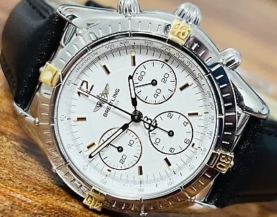 Breitling Chrono Cockpit B30011 37mm 2 Tone Automatic Wristwatch • $1300