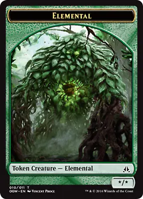 Elemental Token (Green) Oath Of The Gatewatch - MTG • £0.99