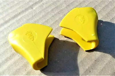 RALEIGH CHOPPER MK1 MK2 & GRIFTER - FIZZY LEMON BRAKE LEVER COVERS / HOODS X 2 • $23.23