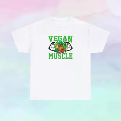 Vegan Muscle Food Funny T Shirt • $14.94