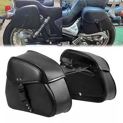 Motorcycle PU Leather Saddle Bags For Suzuki Boulevard M109R M50 M90 M95 C50 C90 • $65.99