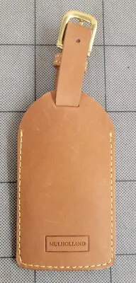 Mulholland Brothers Leather Luggage Tag • $49.99