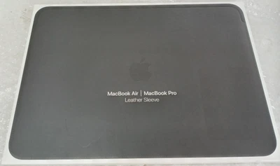 £44.98 • Buy Genuine Apple MTEH2ZM/A BLACK Leather Sleeve For 13  Macbook Pro / Air