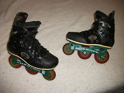 MISSION CONTROL SERIES Xi ROLLER BLADES INLINE SKATES  USED  SHAPE YOUTH SIZE 12 • $69.99