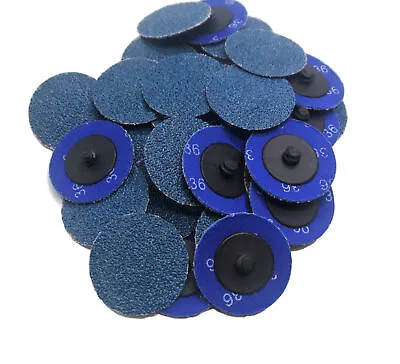 50PCS 2“ 36 40 60 80 Grit Zirconia Roll Lock Die Grinder Sanding Grinding Disc • $20.19