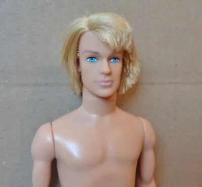 Handsome Modern Mattel 12  Ken Fashion Doll Blond Rooted Hair Sl Nude For Ooak • $29.99