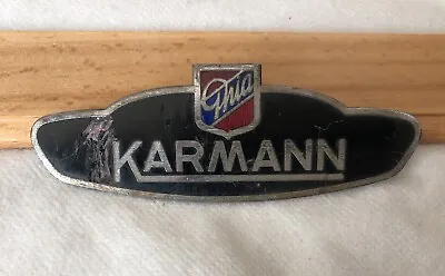 VW Volkswagen Karmann Ghia Fender Emblem Badge Original Read Desc. USED Free S/H • $17.99