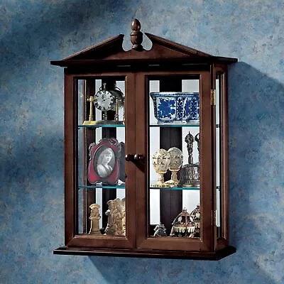Mahogany Amesbury Manor Curio Cabinet • $223.95