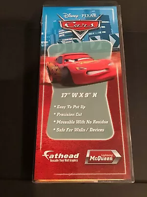 NEW 17  X 9  Disney Pixar Cars Lightning McQueen Fathead Vinyl Wall Graphic • $4.99