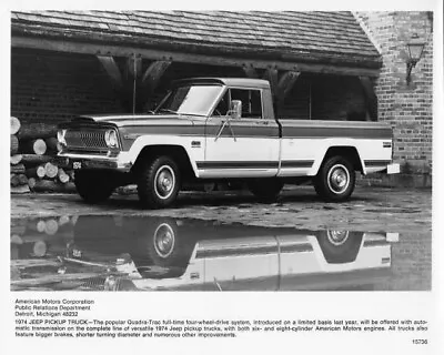 1974 Jeep J-10 Pickup Truck Press Photo 0059 • $13.67