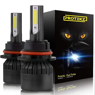 Protekz H4 LED Headlight Bulbs High&Low Beam Kit 6000K Xenon White 9003 CREE CSP • $33.28