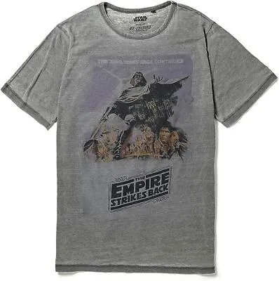 $27.82 • Buy Mens Star Wars T-Shirt Cotton Empire Strikes Back Poster Short Sleeve Casual Tee