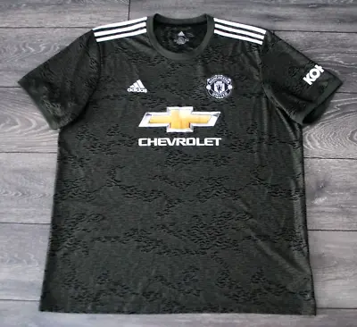 Mens Xxl Manchester United Away Football Shirt 2020-2021 Camouflage Green 2xl • $49.99