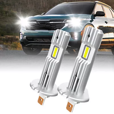 2x Cars H1 Bright High Low LED Headlight Bulbs Beam 6500K White Fog DRL Lamps • $23.99
