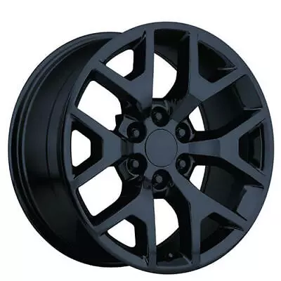 4ea 24  GMC Sierra Wheels 288 Matte Black OEM Replica Rims (S10) • $1879