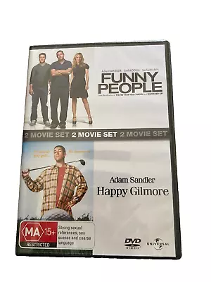 FUNNY PEOPLE  & HAPPY GILMORE BY ADAM SANDLER- 2 MOVIE SET (DVD 2010) Comedy • $12.50